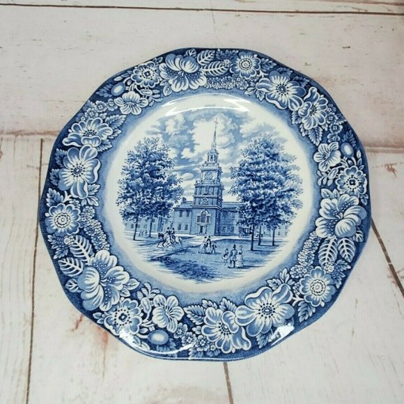 Liberty Blue Original Independence Hall Plate - Picture 1 of 11